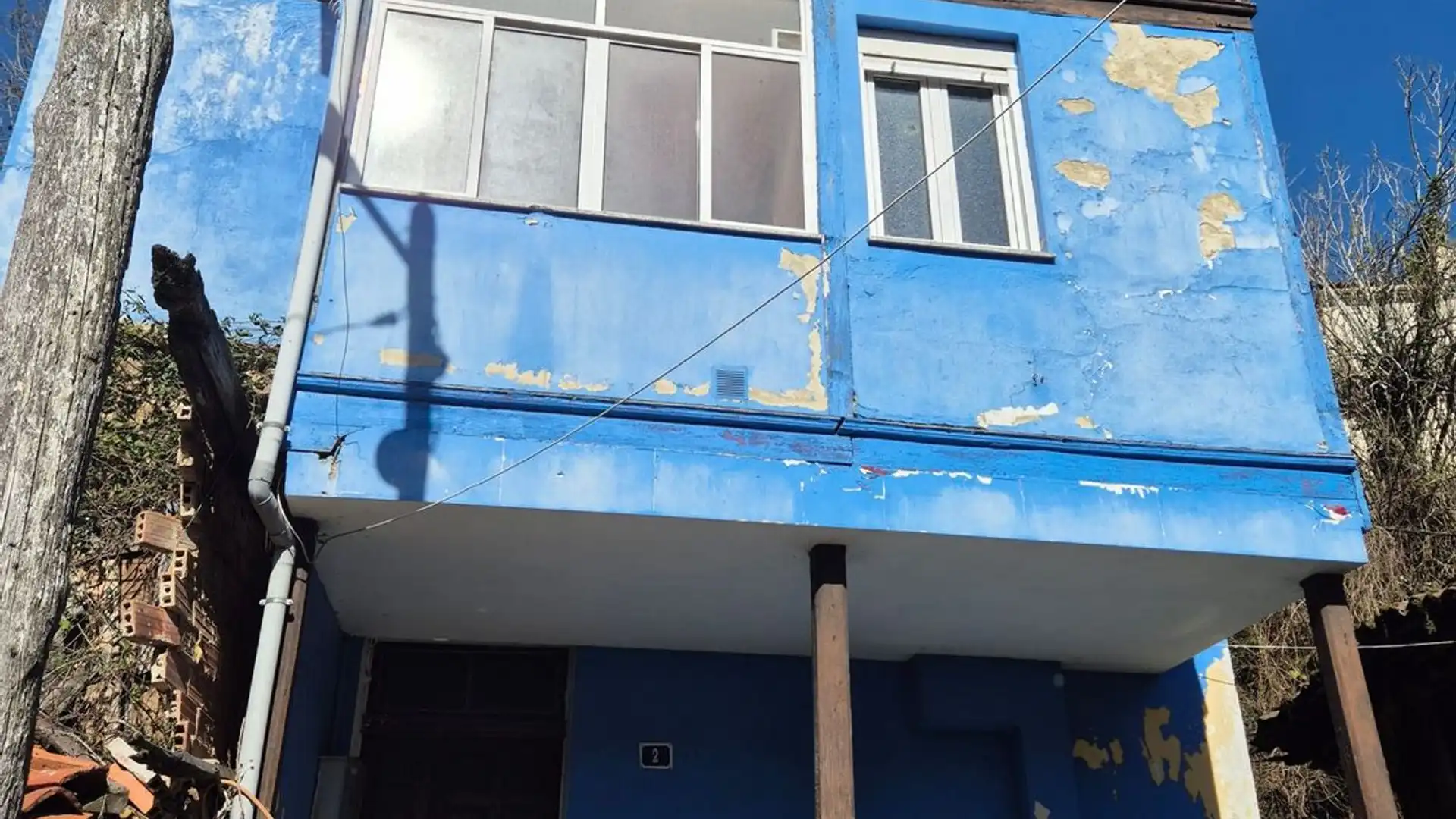 Vista exterior de Casa o chalet en venta en Mieres (Asturias) con Terraza, Trastero y Piscina