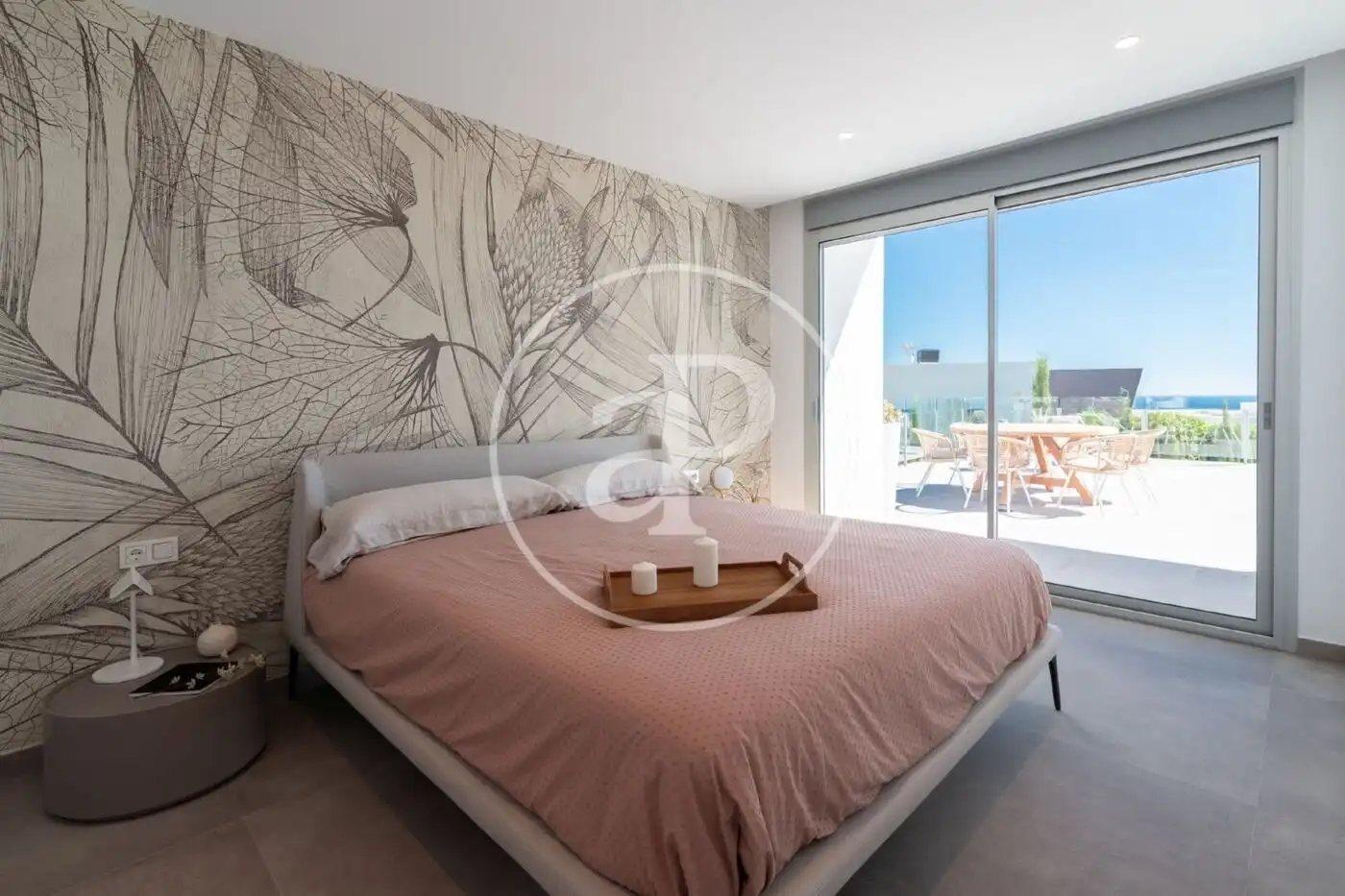 Schlafzimmer von Wohnung zum Verkauf in Benitachell / El Poble Nou de Benitatxell mit Klimaanlage, Heizung und Privatgarten