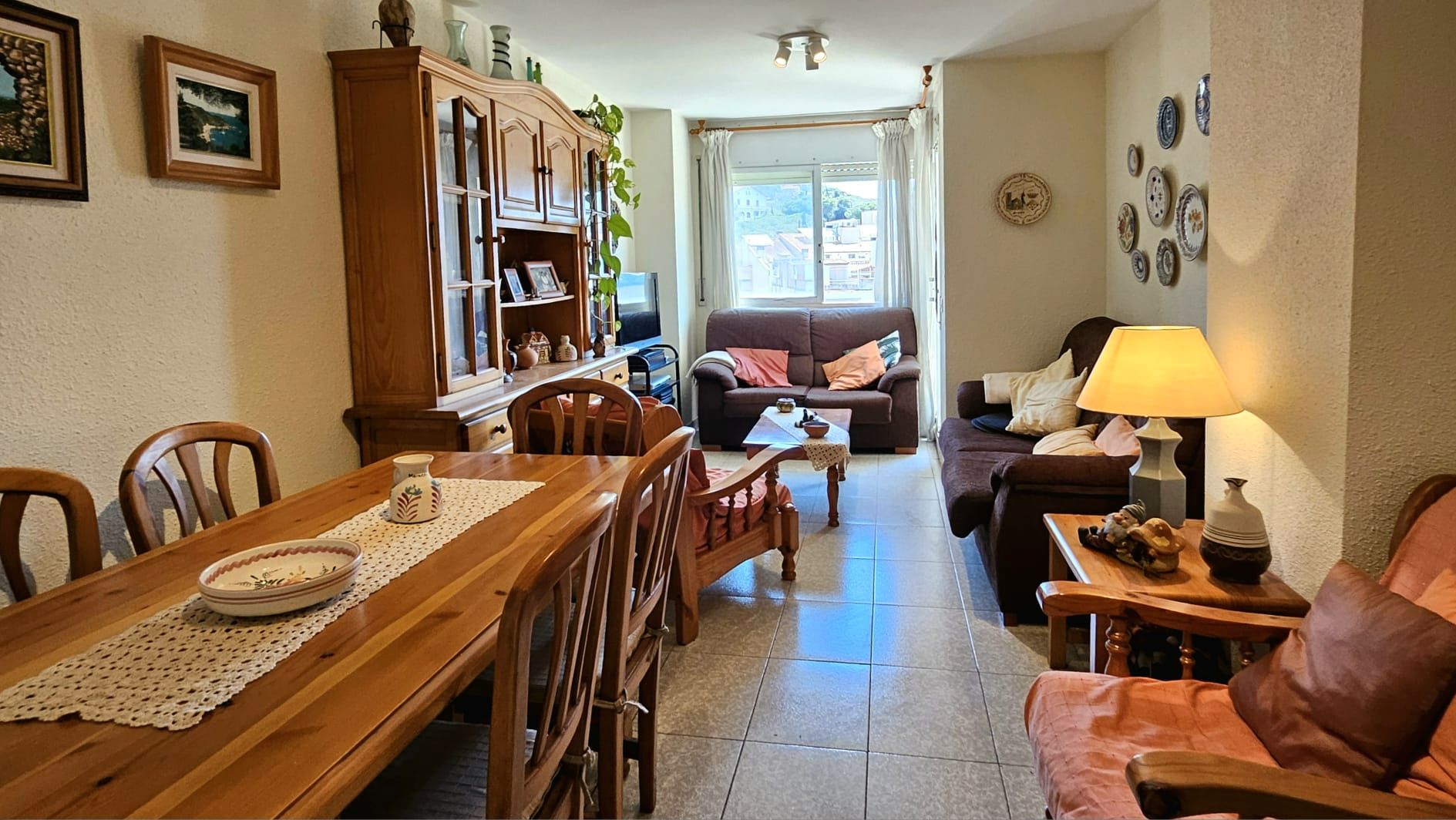 Sala d'estar de Dúplex en venda en Blanes amb Terrassa, Moblat i Balcó