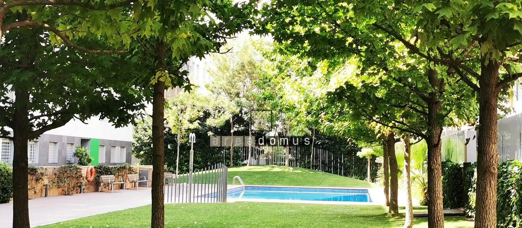 Schwimmbecken von Wohnung zur Miete in Sant Feliu de Llobregat mit Heizung, Privatgarten und Terrasse