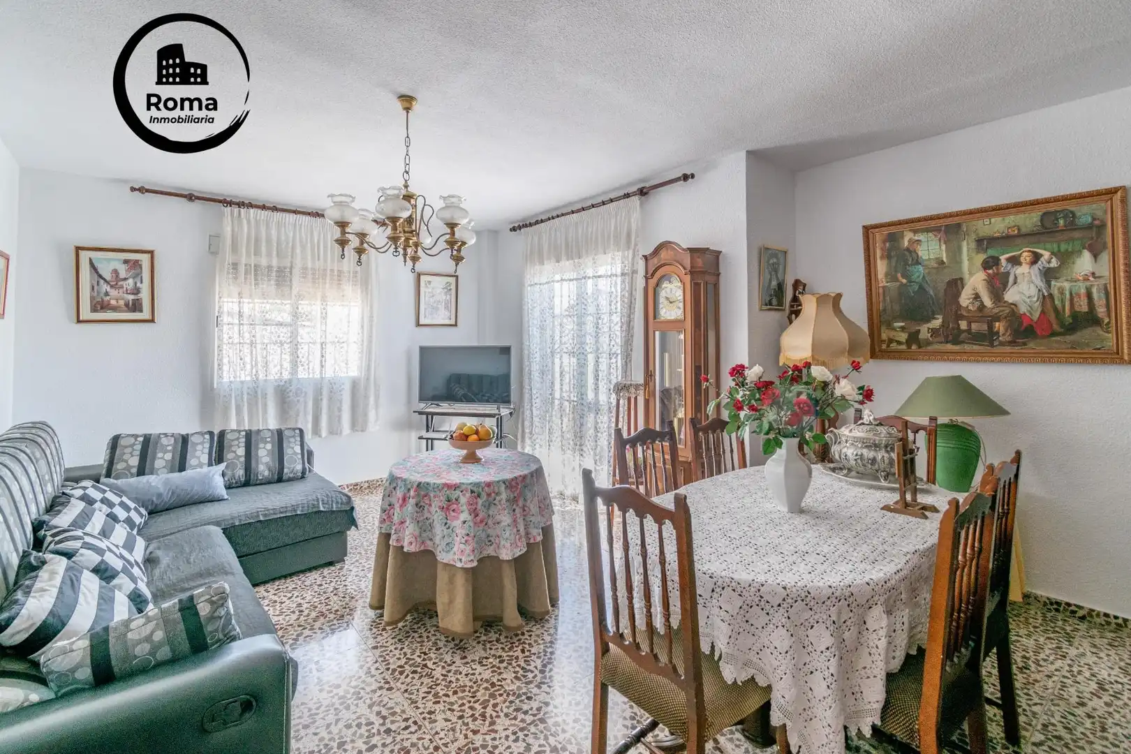 Sala de estar de Casa o chalet en venta en Atarfe con Aire acondicionado, Terraza y Trastero
