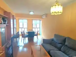 Living room of Flat for rent in Valencia  with Air Conditioner, Furnished and Balcony