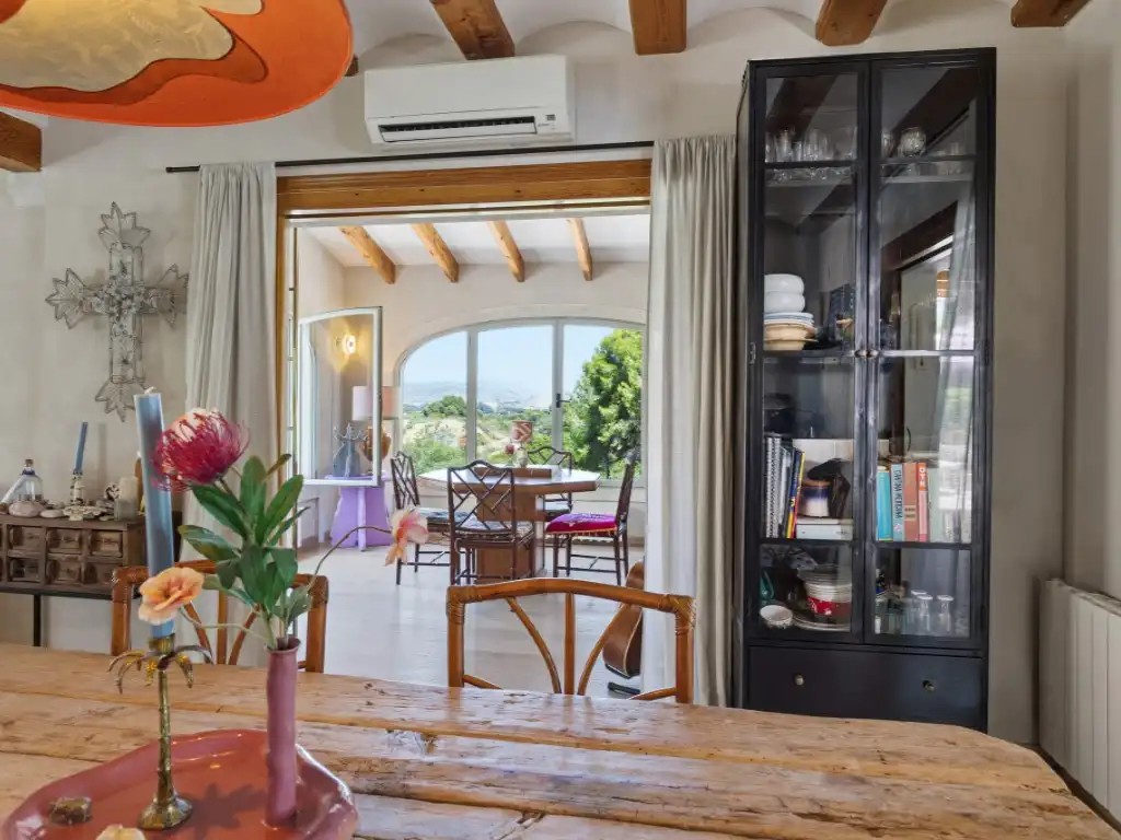Esszimmer von Haus oder Chalet zur Miete in Jávea / Xàbia mit Heizung, Privatgarten und Terrasse