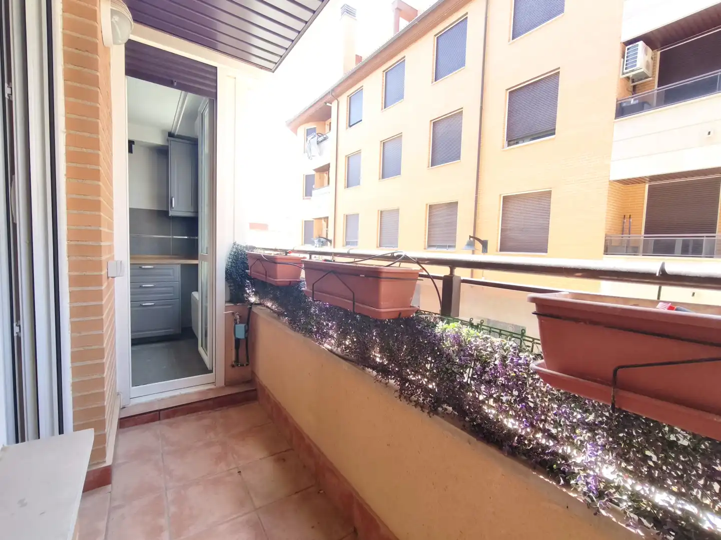 Balcony of Flat for sale in Entrena  with Air Conditioner, Heating and Parquet flooring