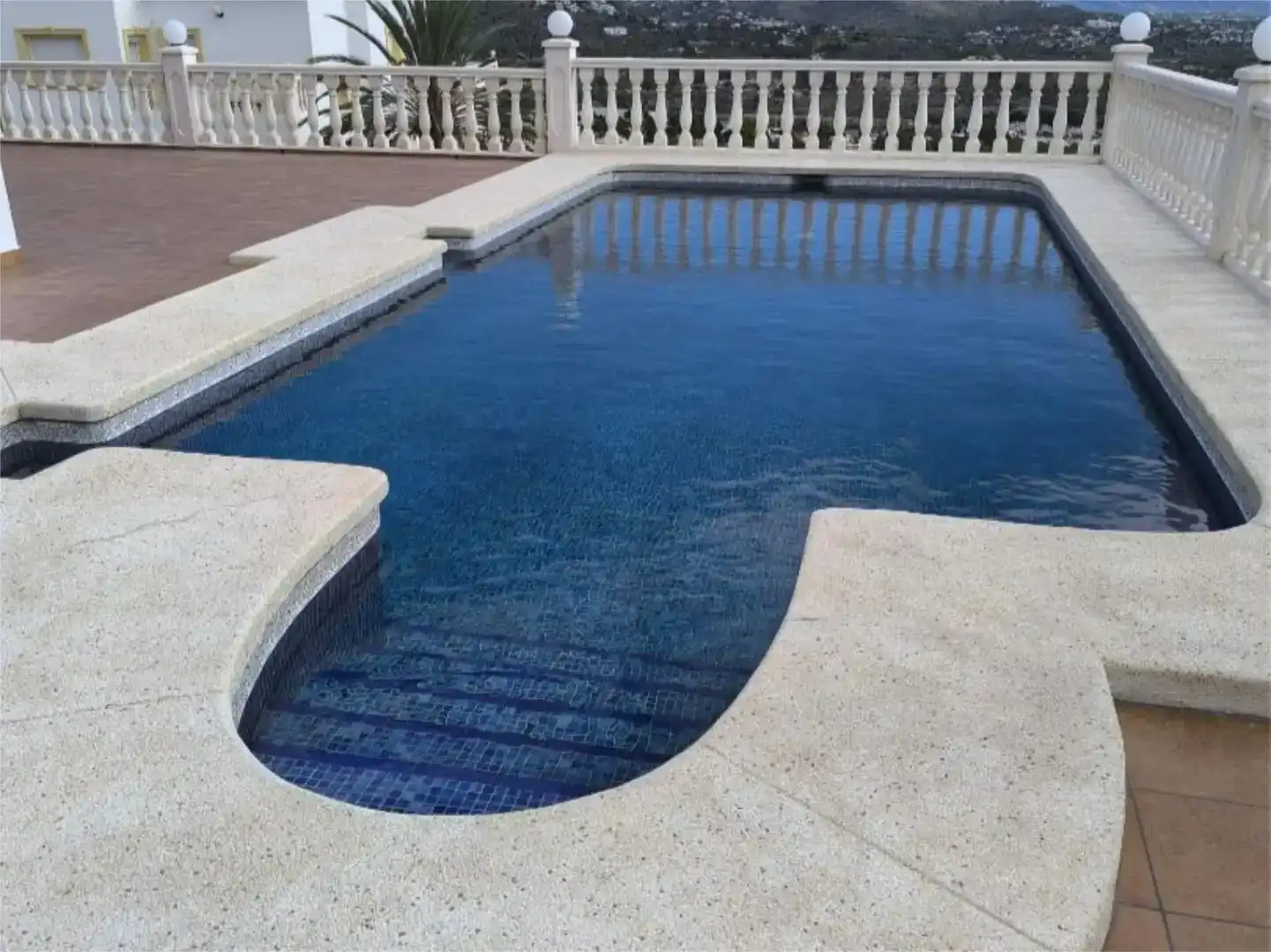Swimming pool of Flat for sale in Calpe / Calp  with Air Conditioner, Private garden and Swimming Pool