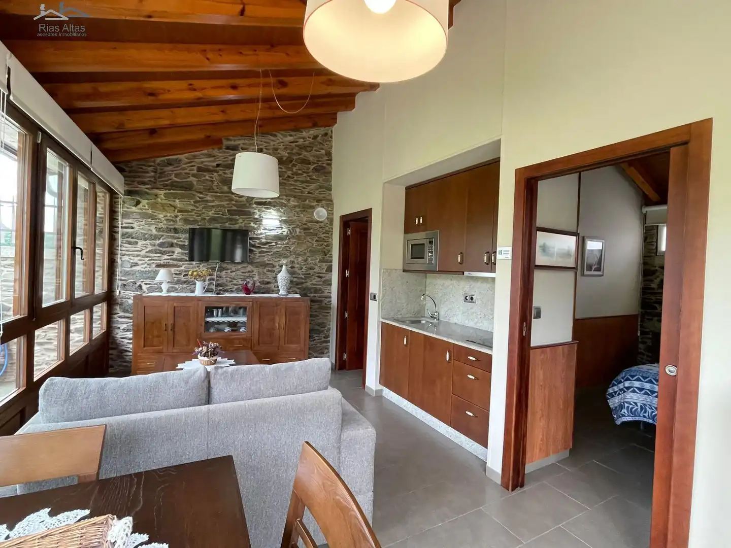 Cocina de Casa o chalet en venta en Ordes con Jardín privado y Trastero