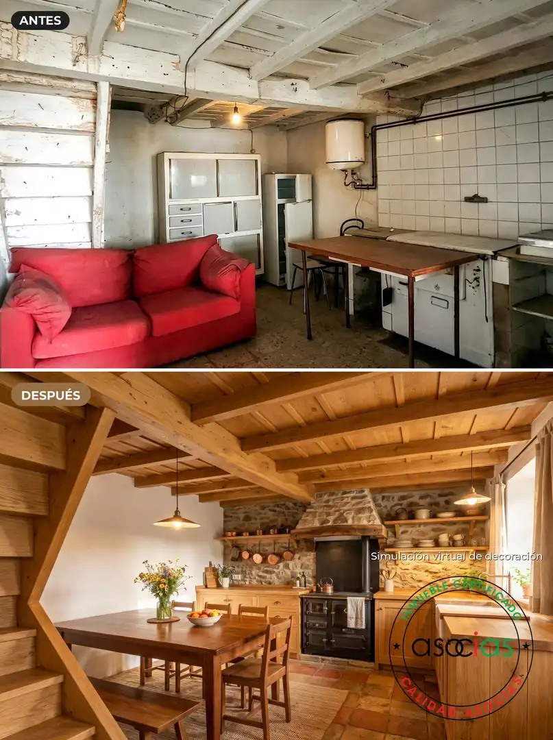 Cocina de Casa o chalet en venta en Quirós con Calefacción