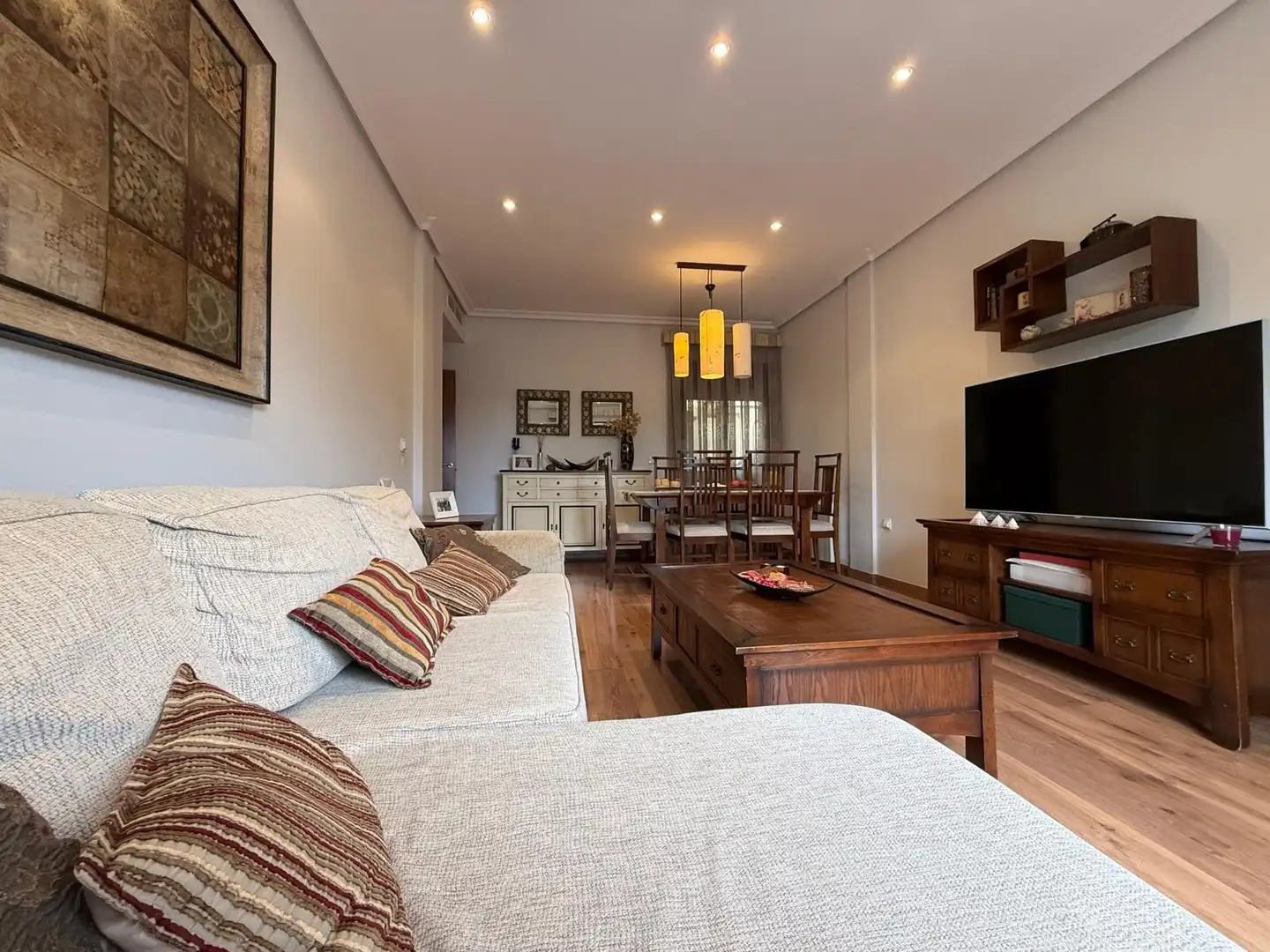 Sala d'estar de Àtic en venda en San Pedro del Pinatar amb Aire condicionat, Jardí privat i Terrassa