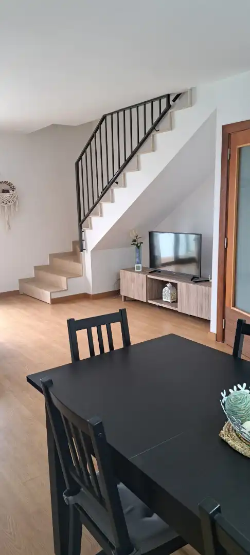 Sala d'estar de Àtic en venda en Deltebre amb Aire condicionat, Terrassa i Moblat