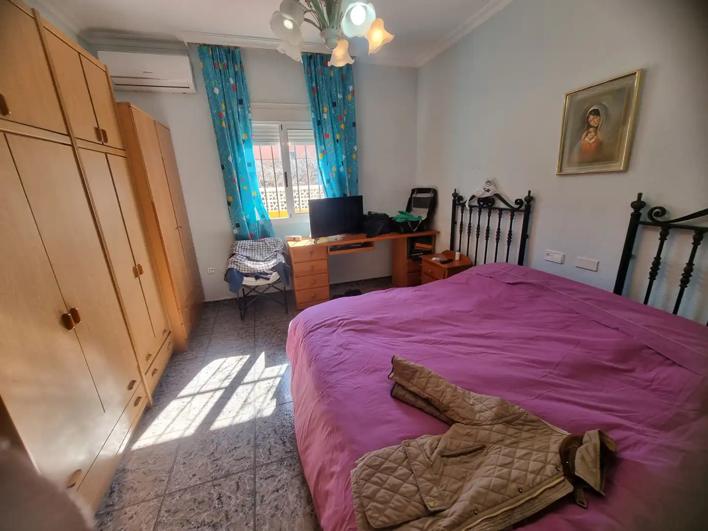 Habitación de Finca rústica en venta en Pechina con Aire acondicionado, Calefacción y Jardín privado
