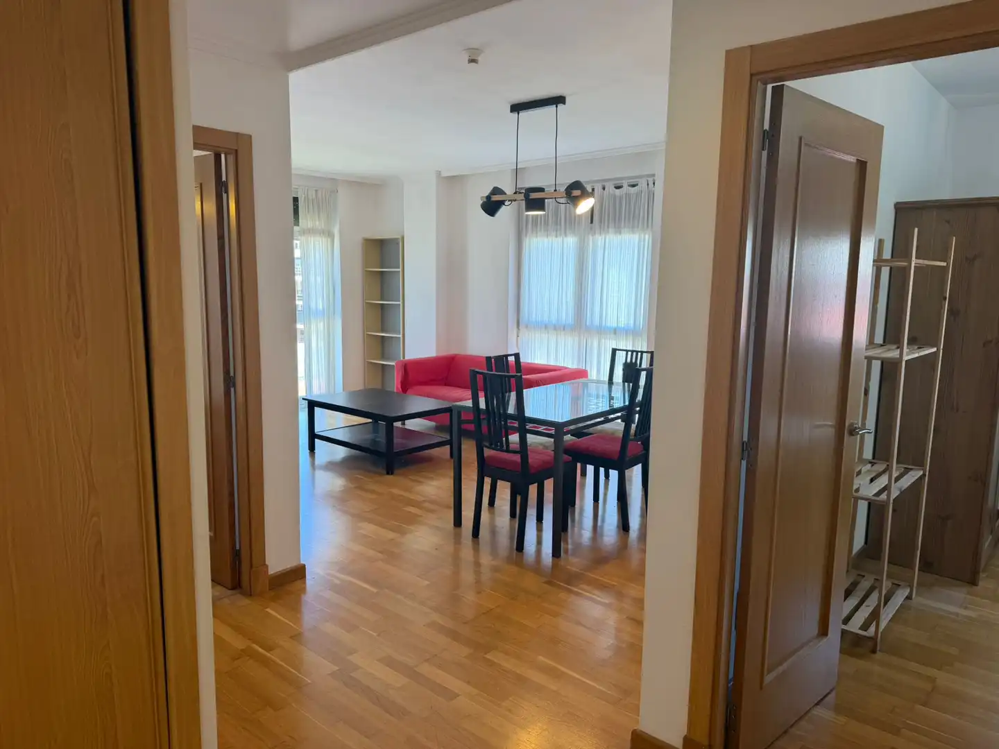 Sala d'estar de Apartament de lloguer en Lugo amb Calefacció, Parquet i Traster