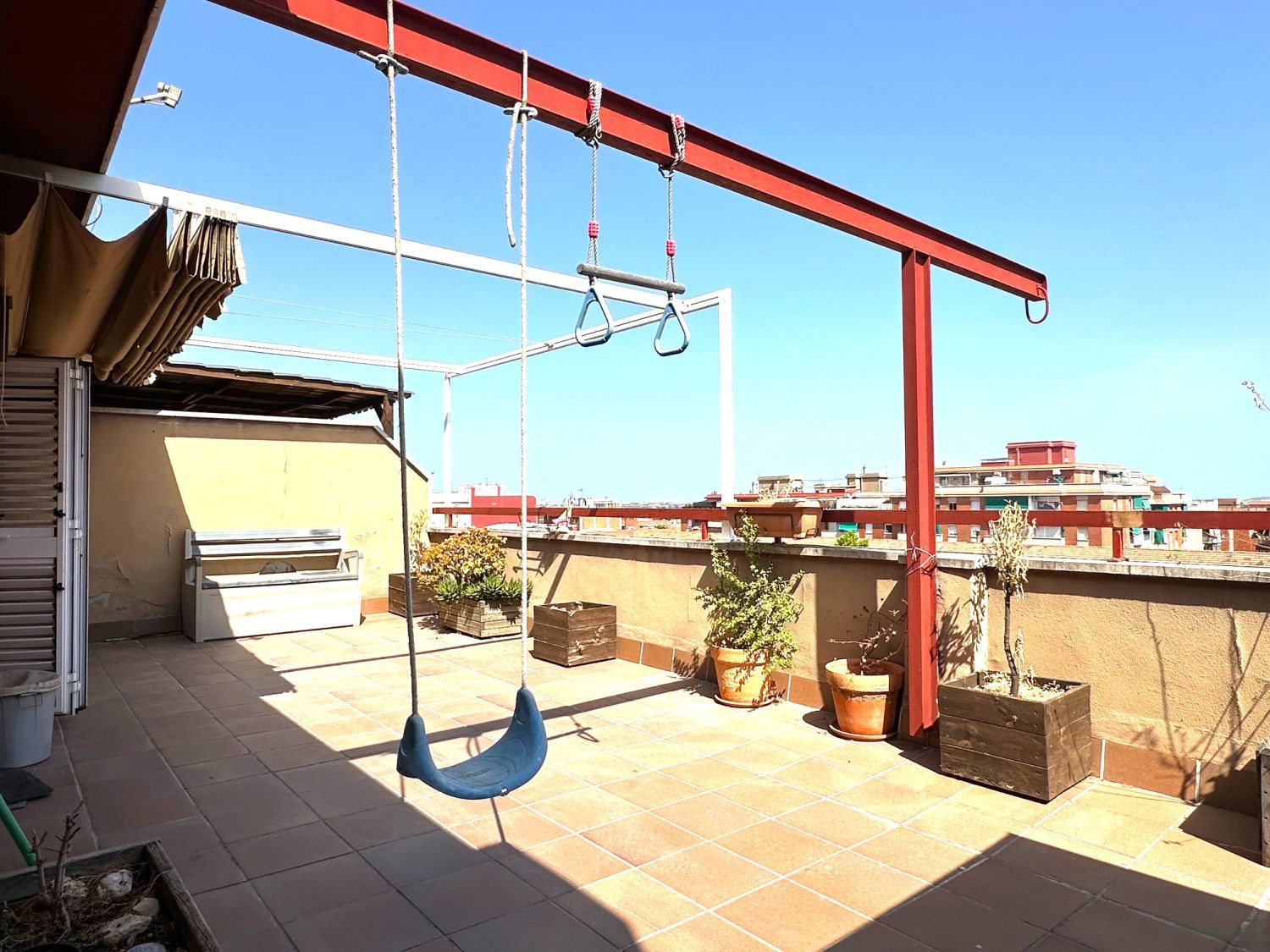 Terrasse von Dachboden zum verkauf in Sant Boi de Llobregat mit Klimaanlage, Heizung und Parkett