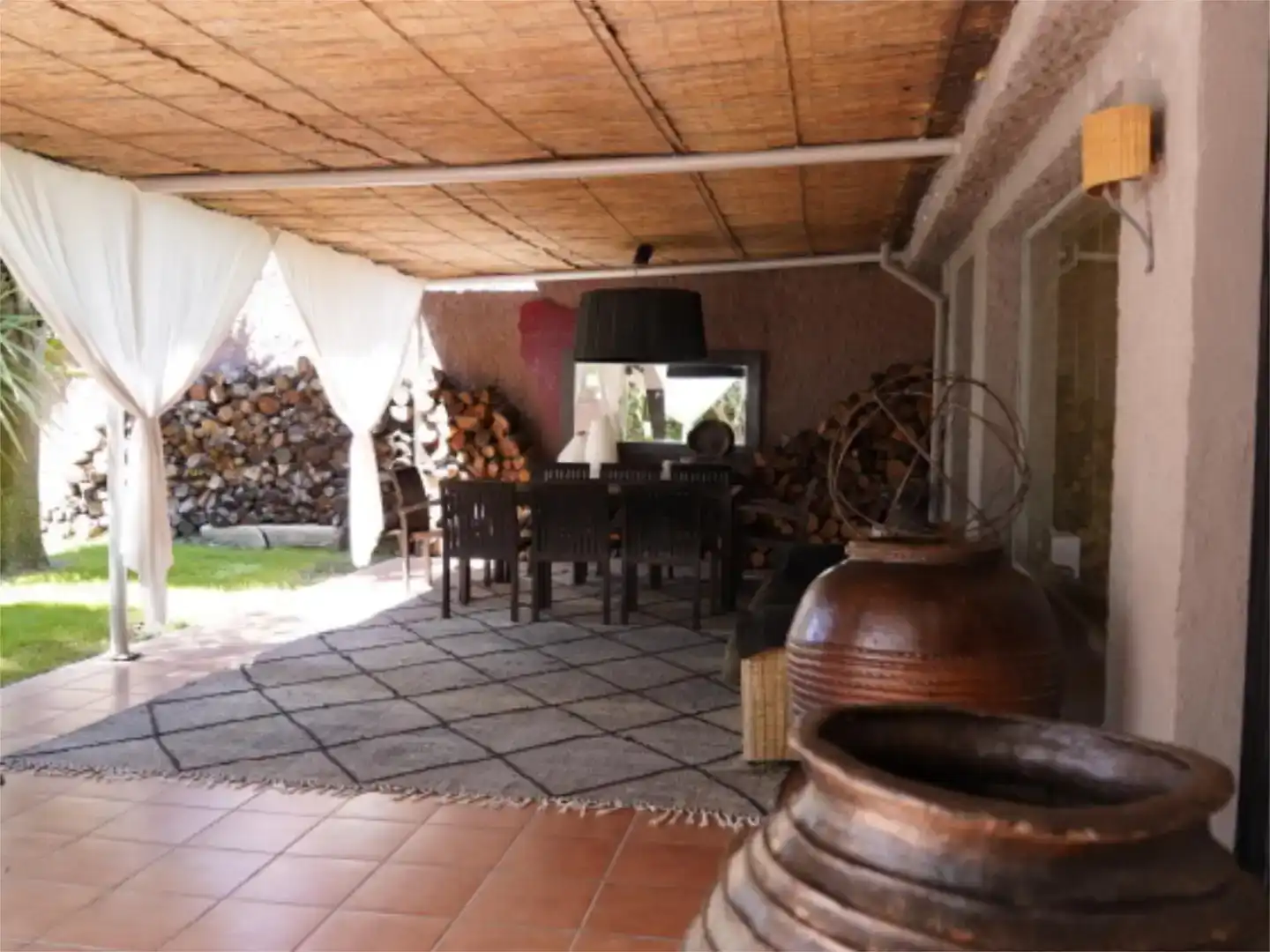 Terraza de Finca rústica en venta en El Perdigón  con Aire acondicionado, Jardín privado y Parquet