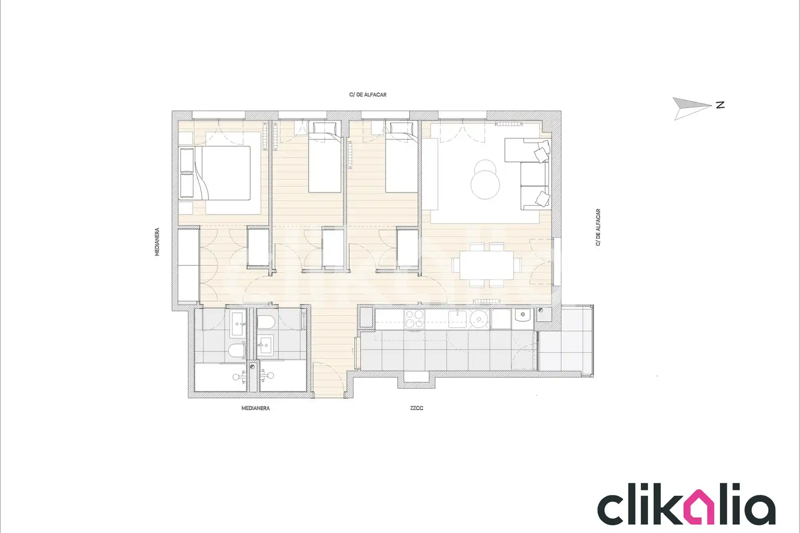 Wohnung zum Verkauf in Madrid mit Klimaanlage, Heizung und Terrasse