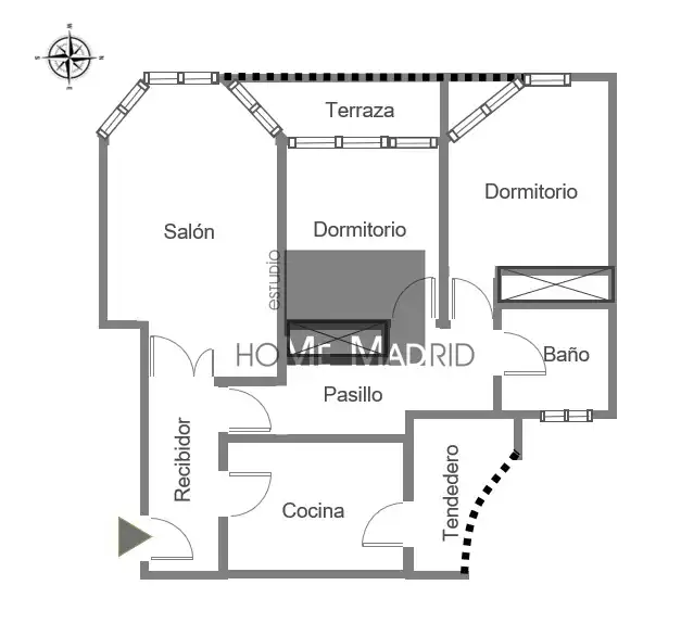 Piso en venta en Madrid con Aire acondicionado, Calefacción y Jardín privado
