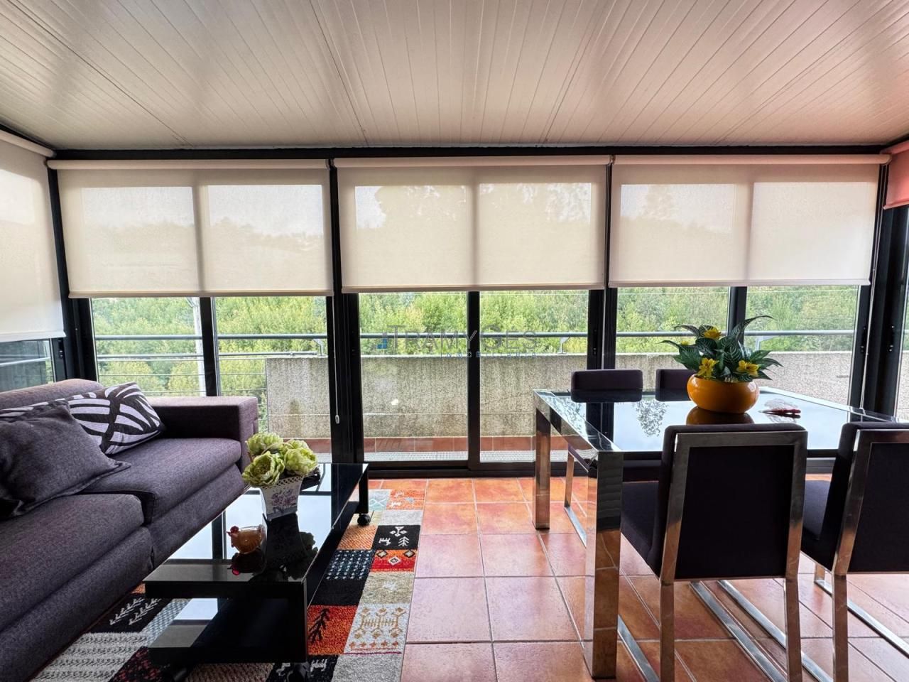 Sala d'estar de Estudi de lloguer en Gondomar amb Calefacció, Parquet i Terrassa