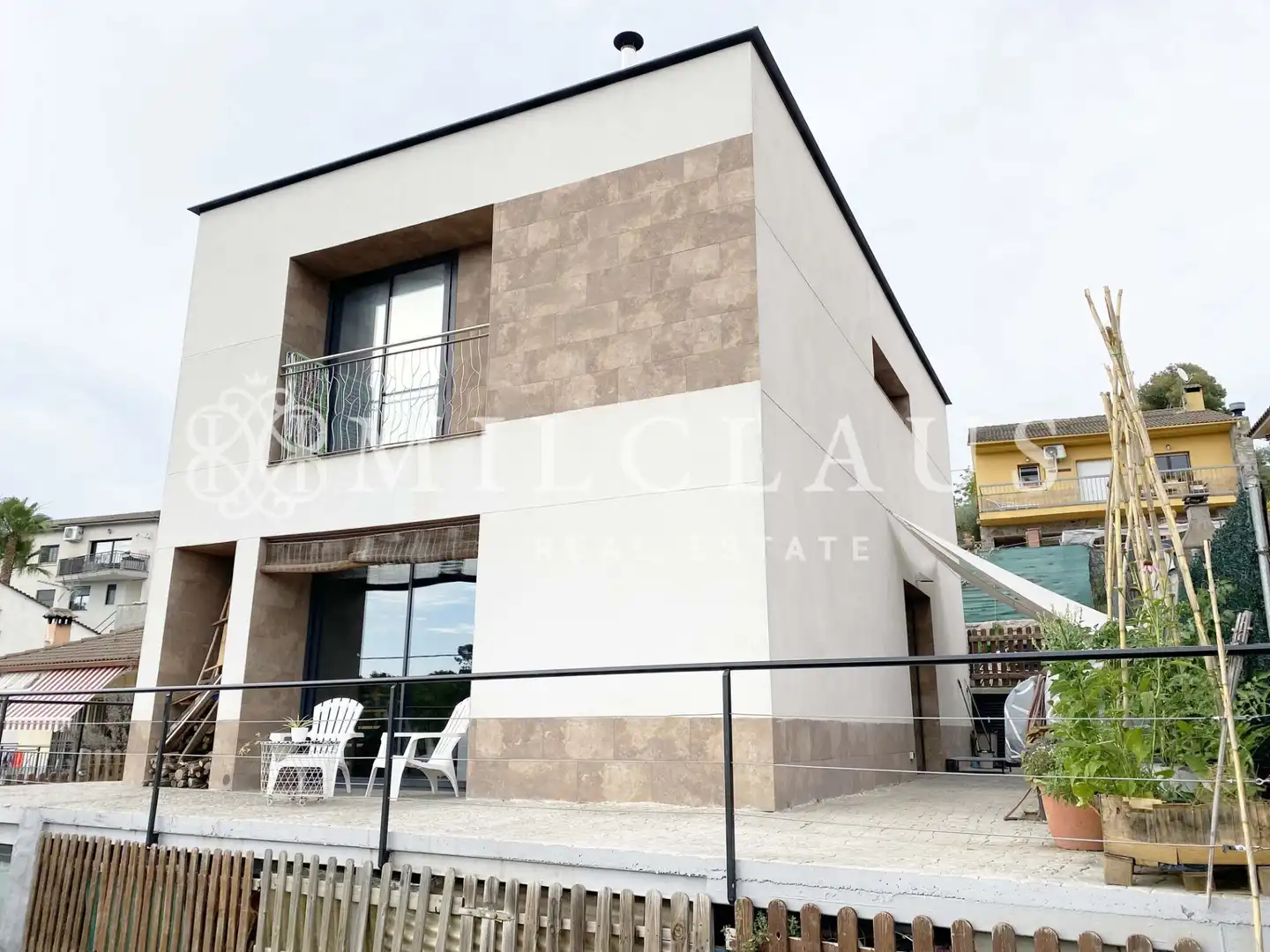 Außenansicht von Haus oder Chalet zum Verkauf in Lliçà d'Amunt mit Klimaanlage, Heizung und Privatgarten