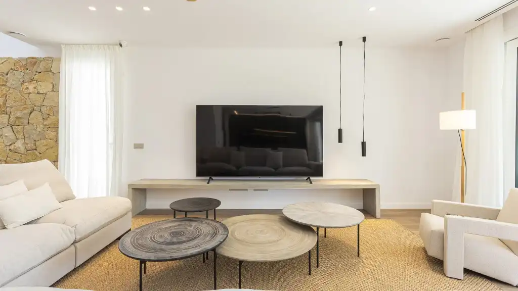 Sala d'estar de Casa o xalet en venda en Sitges amb Aire condicionat, Calefacció i Jardí privat