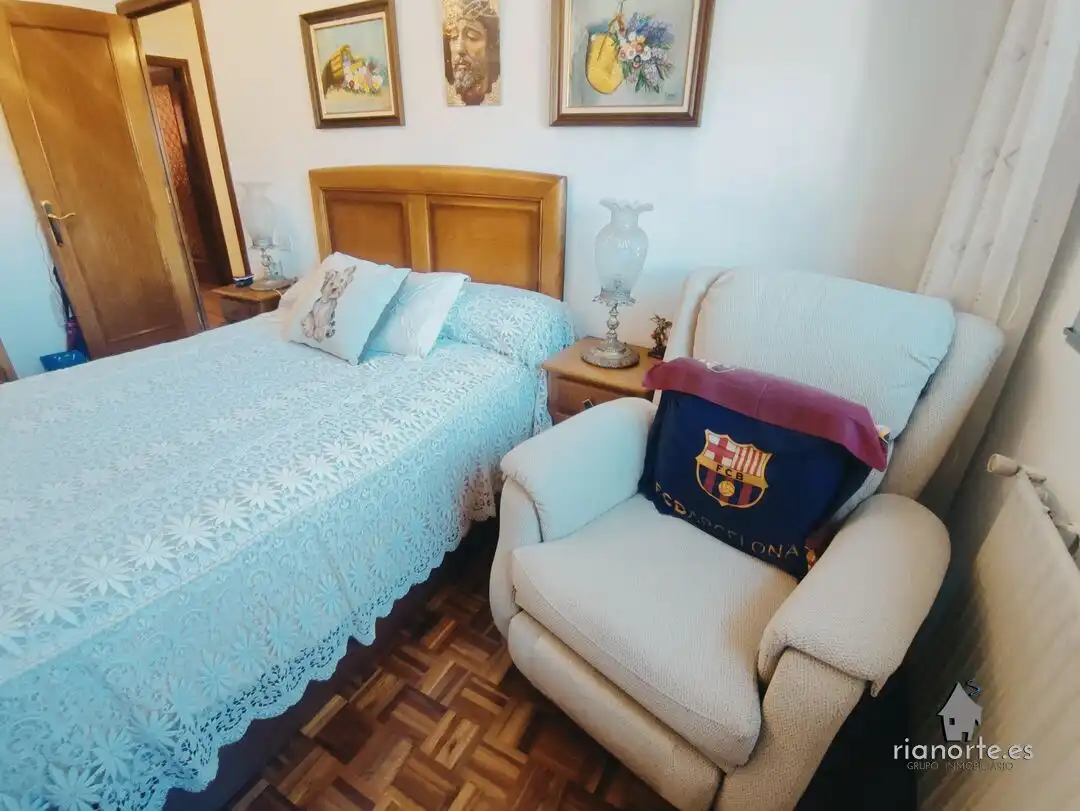 Bedroom of Flat for sale in Laviana  with Heating, Terrace and Storage room