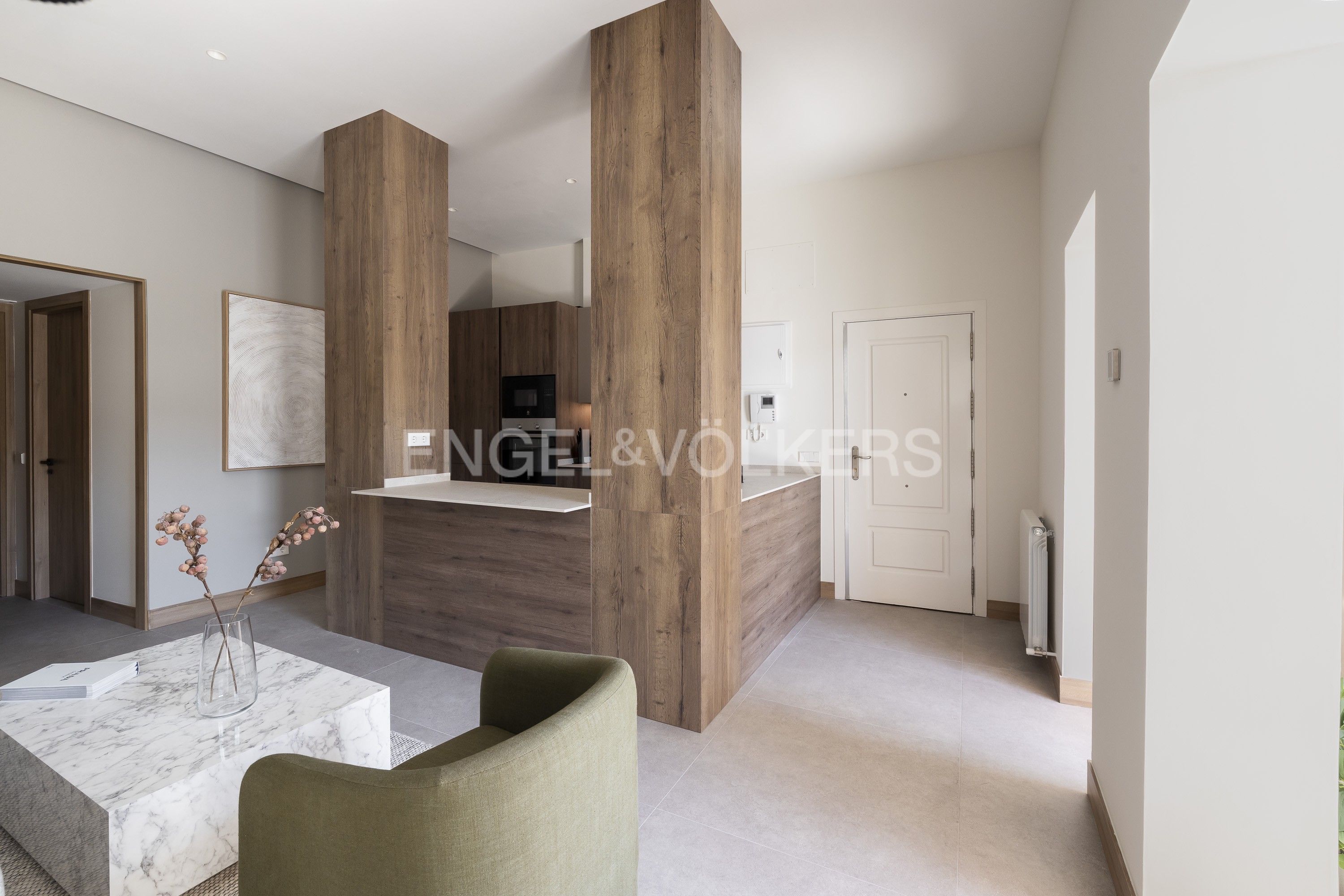 Sala de estar de Apartamento en venta en  Madrid Capital con Aire acondicionado, Calefacción y Terraza