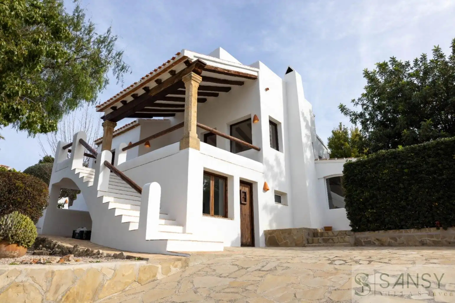 Vista exterior de Casa o xalet en venda en Jávea / Xàbia amb Aire condicionat, Terrassa i Piscina