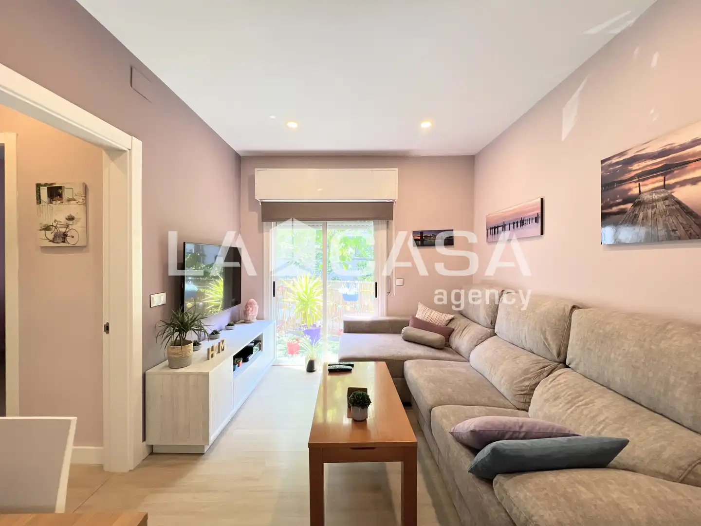 Wohnzimmer von Wohnung zum Verkauf in Badalona mit Balkon