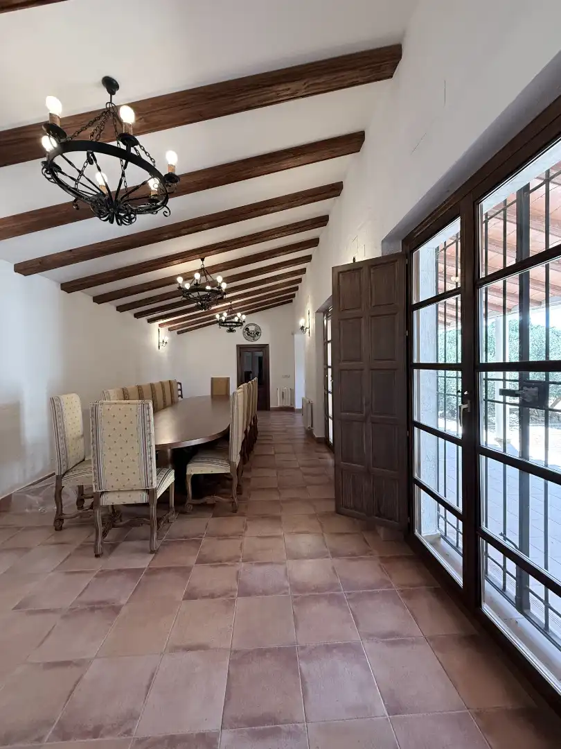 Menjador de Casa o xalet en venda en El Bonillo amb Calefacció, Jardí privat i Terrassa