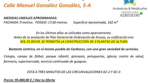 Foto 2 von Residential zum Verkauf in Calle Manuel Gonzalez Gonzalez, 5a, Cardones, Arucas