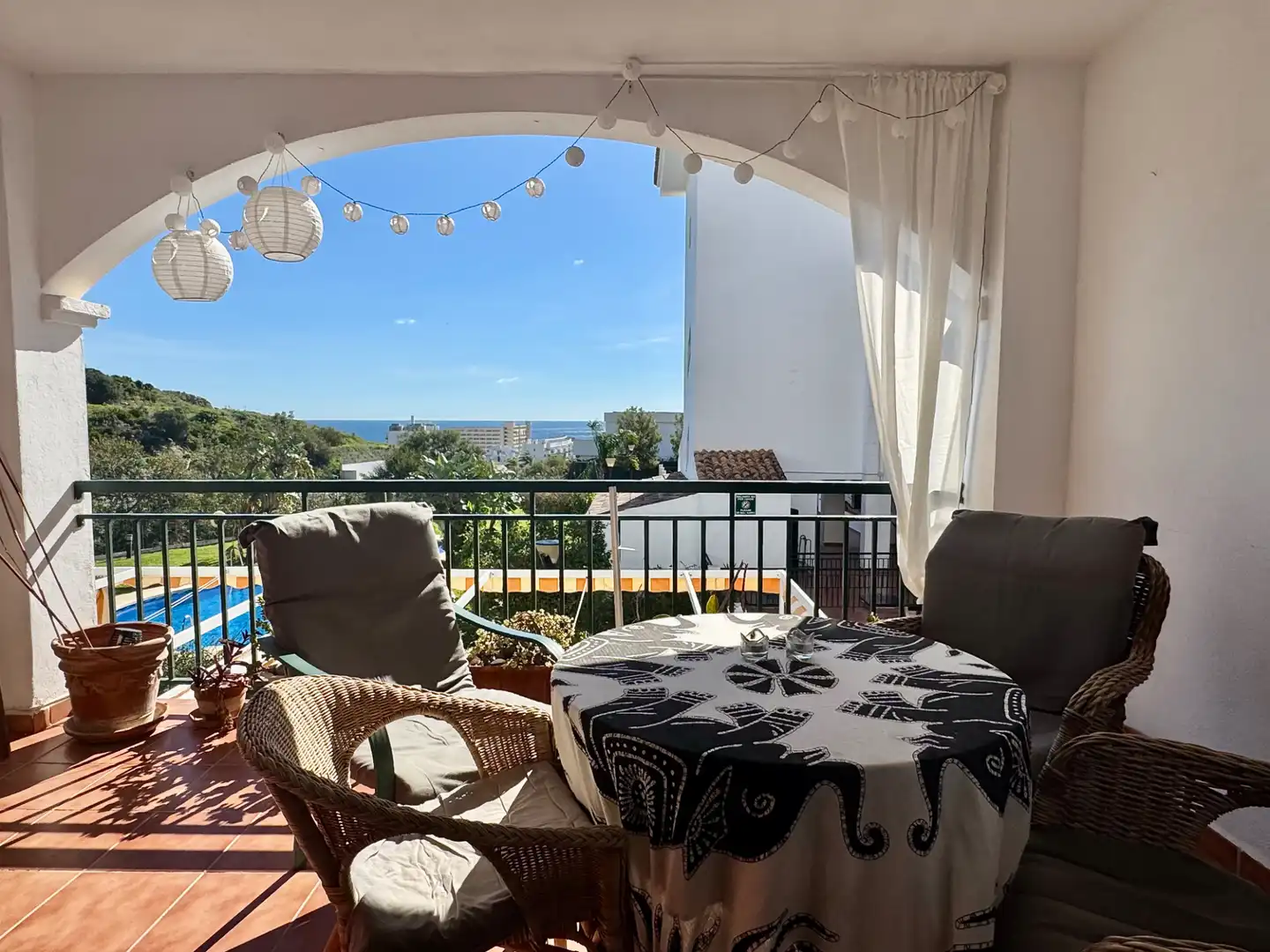 Terrassa de Apartament en venda en Benalmádena amb Aire condicionat, Terrassa i Moblat