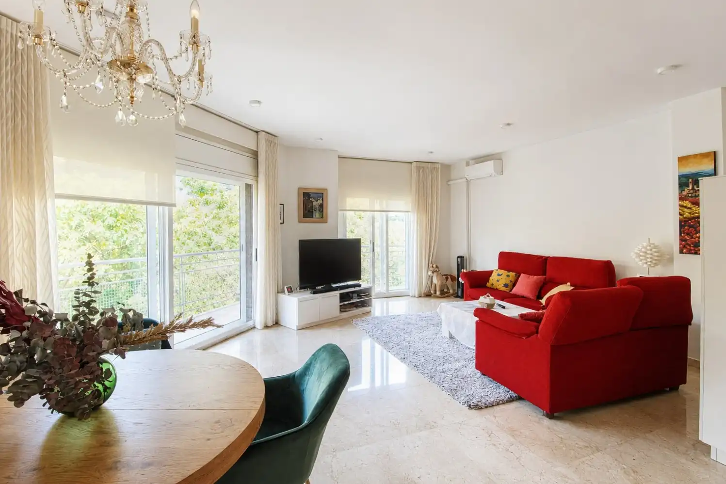Living room of Duplexes for sale in L'Hospitalet de Llobregat  with Air Conditioner, Heating and Terrace