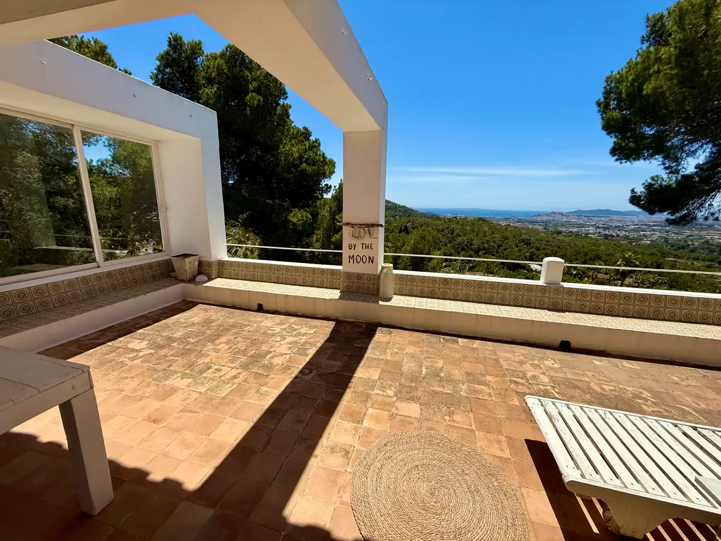 Terrace of Country homes for sale in Santa Eulària des Riu  with Air Conditioner, Heating and Private garden
