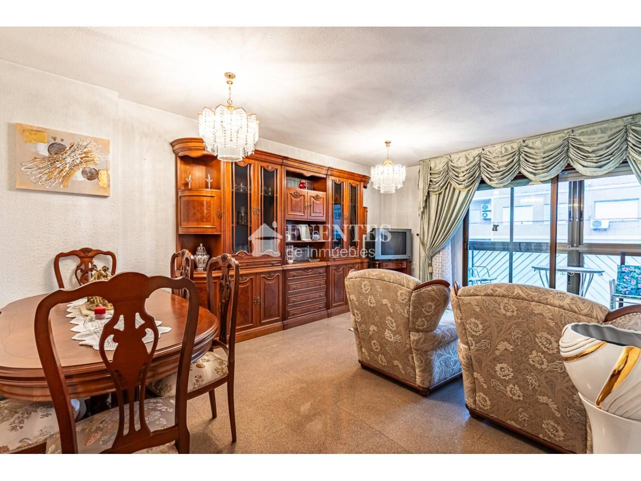 Sala d'estar de Pis en venda en Alicante / Alacant amb Aire condicionat, Calefacció i Terrassa