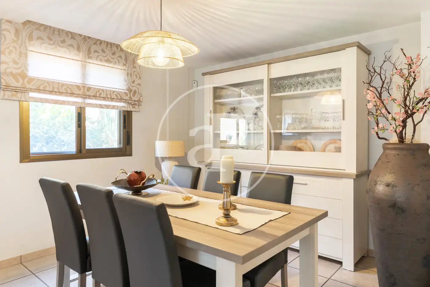 Comedor de Casa adosada en venta en  Palma de Mallorca con Aire acondicionado, Calefacción y Jardín privado