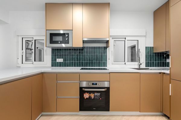 Kitchen of Flat for sale in  Madrid Capital  with Air Conditioner and Heating