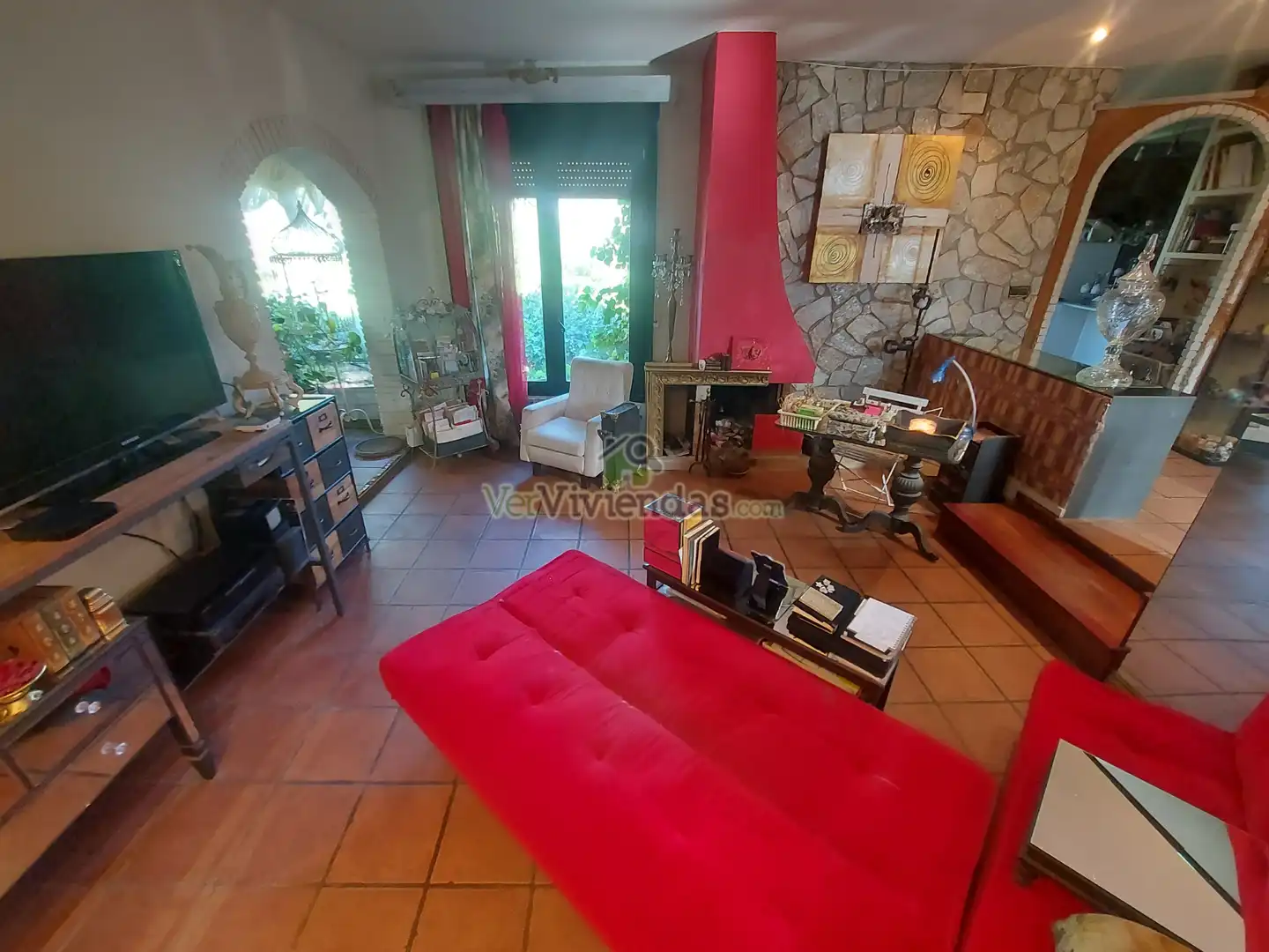 Sala de estar de Casa o chalet en venta en Vallirana con Calefacción, Jardín privado y Terraza