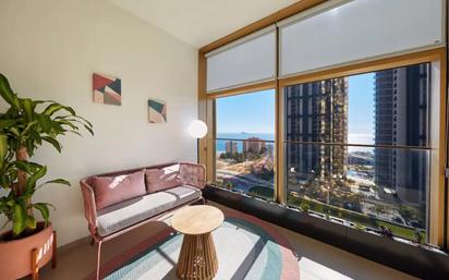 Wohnzimmer von Wohnung miete in Benidorm mit Klimaanlage, Heizung und Parkett