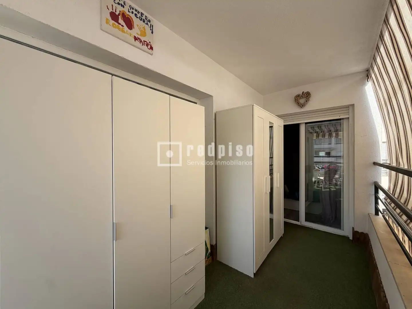 Schlafzimmer von Wohnung zur Miete in Málaga mit Klimaanlage, Heizung und Privatgarten
