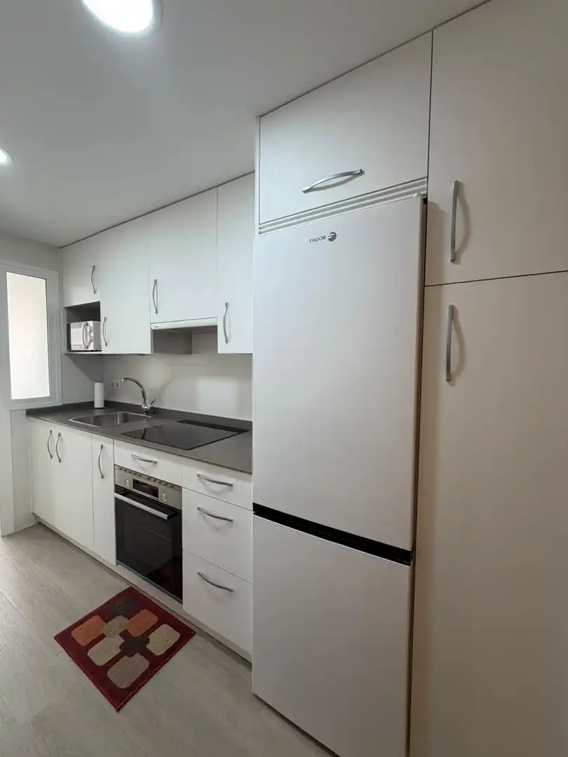 Küche von Wohnung zur Miete in Madrid mit Heizung, Privatgarten und Parkett