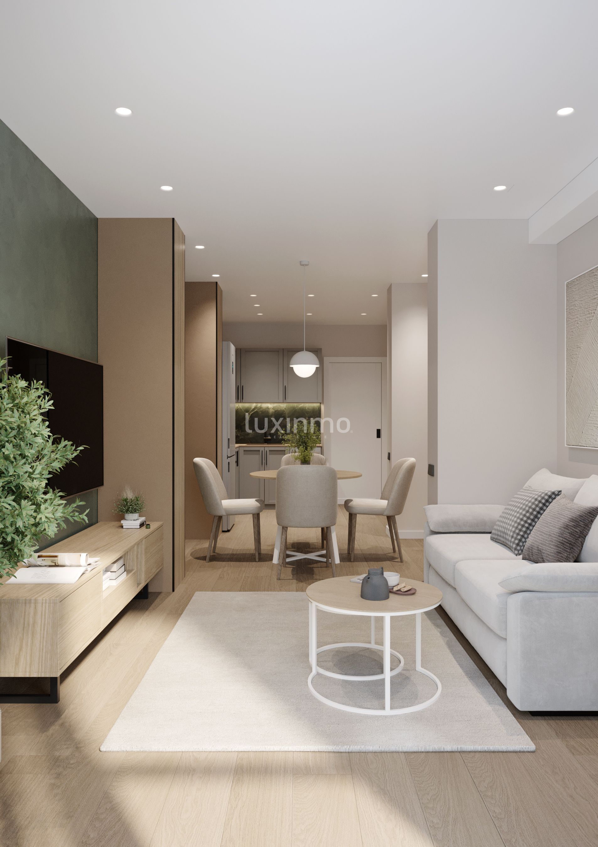 Living room of Flat for sale in Benidorm  with Air Conditioner, Private garden and Terrace