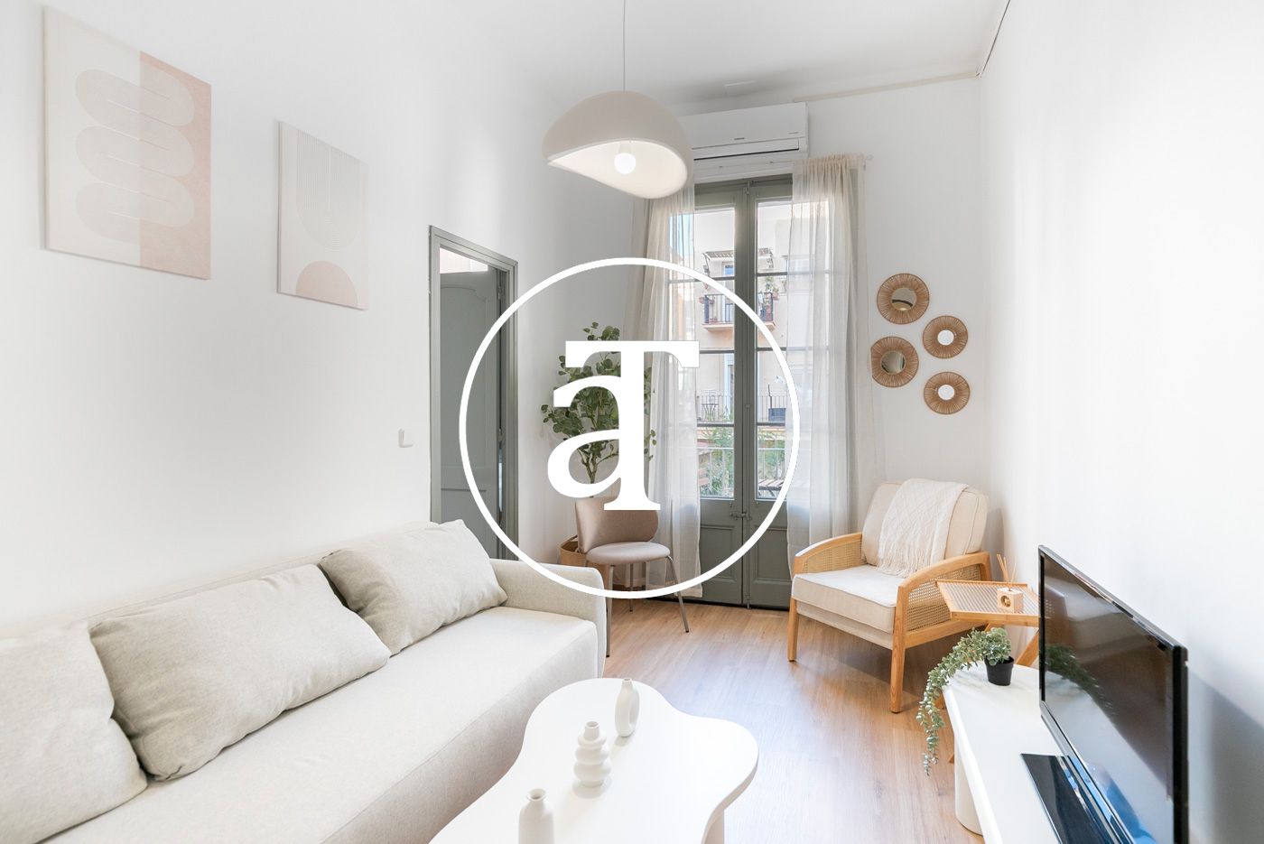 Bedroom of Flat to rent in  Barcelona Capital  with Air Conditioner, Heating and Furnished