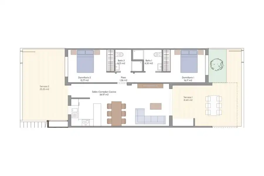 Apartament amb piscina en venda a Balcón de Finestrat - Terra Marina, imagen 21