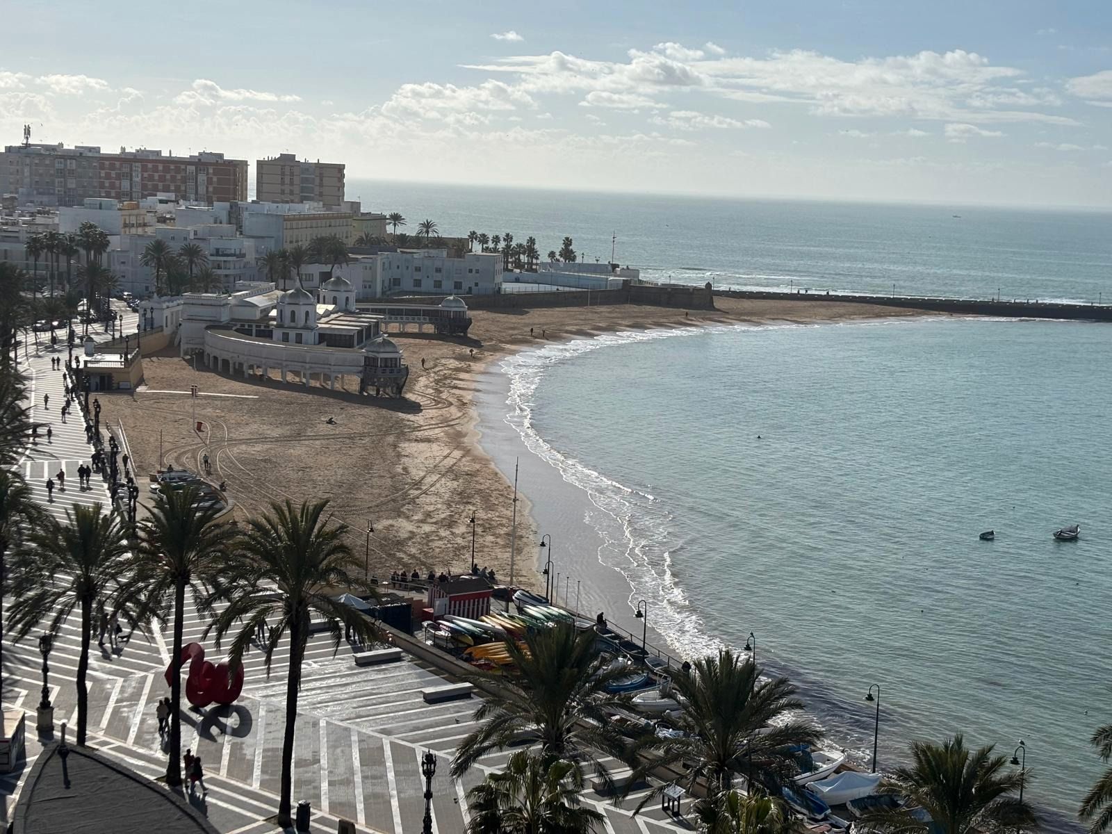 Vista exterior de Pis en venda en  Cádiz Capital amb Jardí privat, Terrassa i Balcó