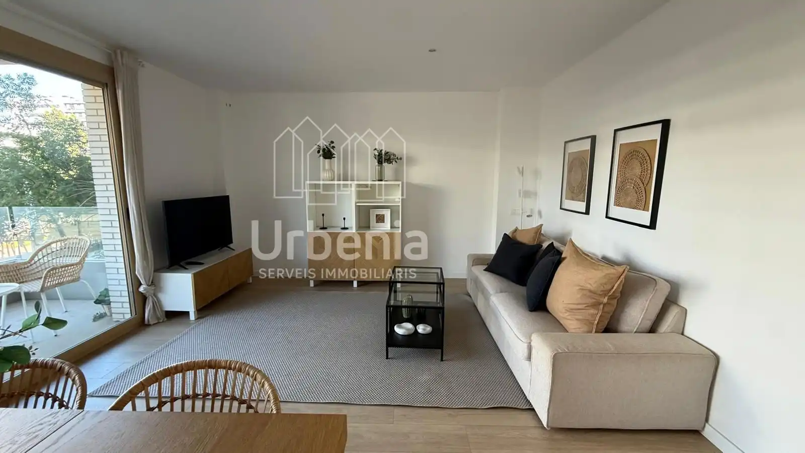 Außenansicht von Wohnung zur Miete in Badalona mit Heizung und Terrasse