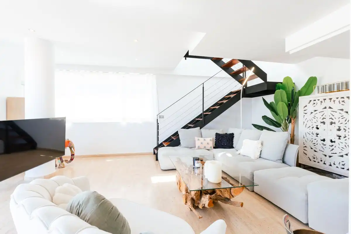 Wohnzimmer von Maisonette zum Verkauf in Eivissa mit Klimaanlage, Heizung und Terrasse