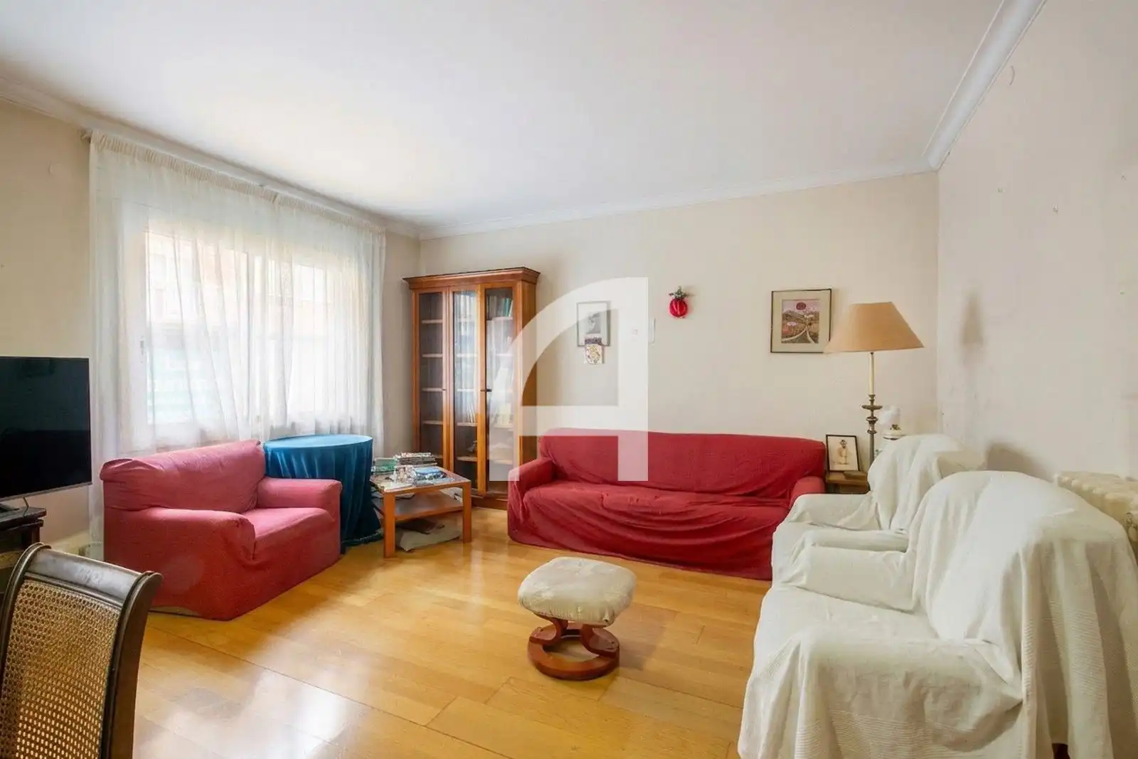 Living room of Flat for sale in Barcelona  with Air Conditioner, Heating and Parquet flooring