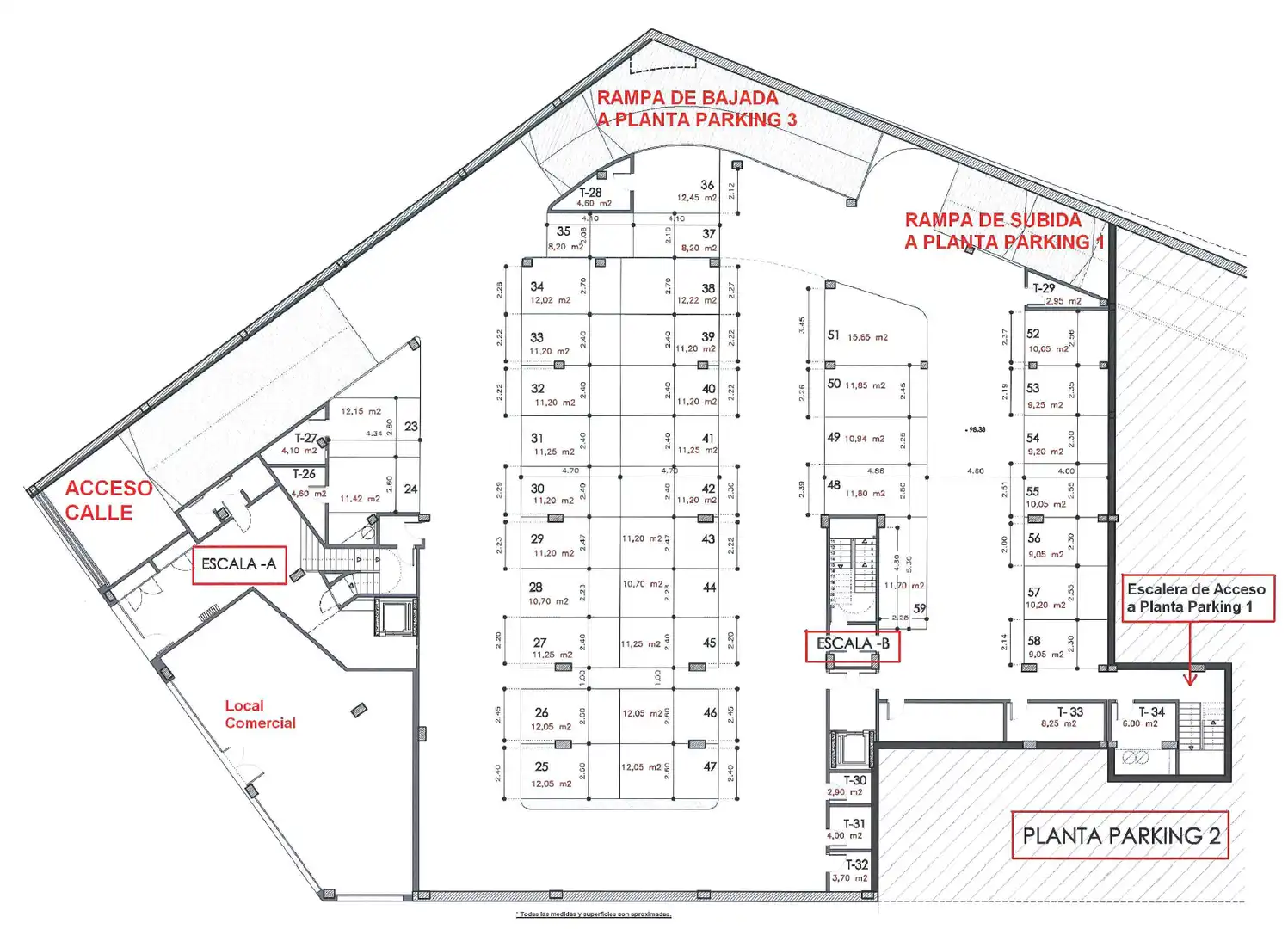 Einzelparkplatz mit Aufzug zum Verkauf in Carrer de Teodor Llorente 25, imagen 4