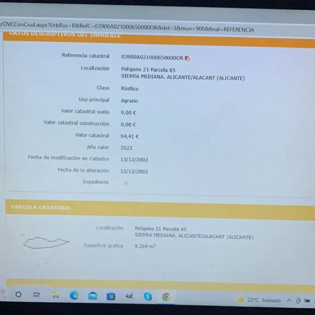 Rustikales Grundstück zum Verkauf in Partidas de Alicante, imagen 4