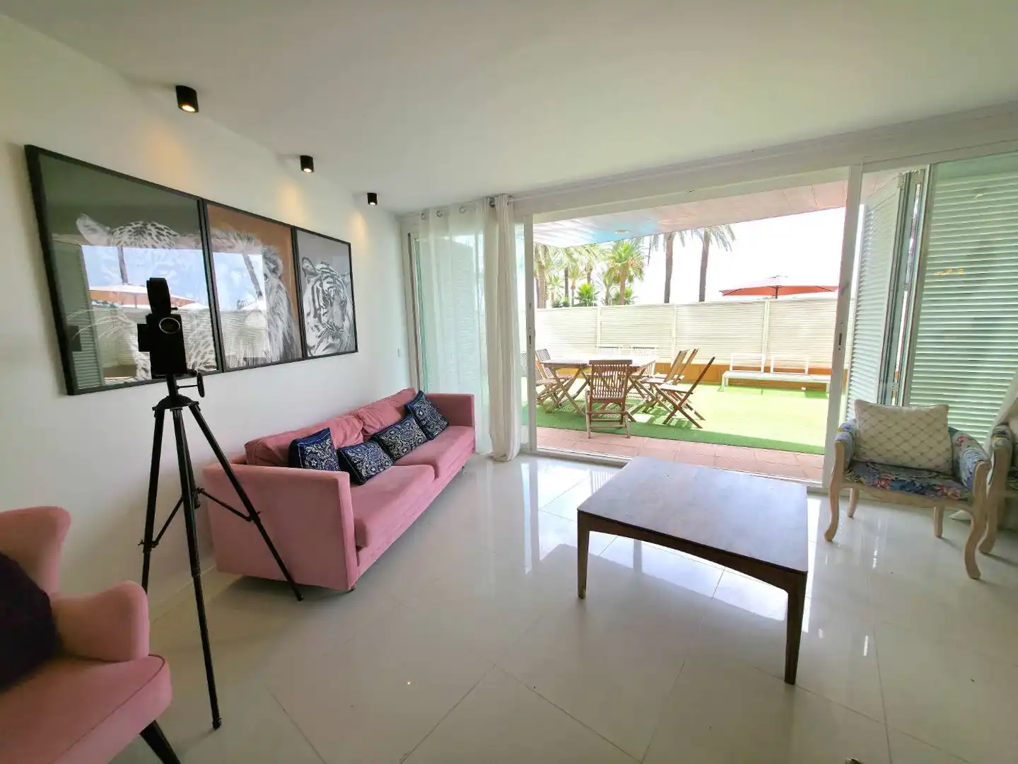 Sala d'estar de Planta baixa de lloguer en Eivissa amb Aire condicionat, Calefacció i Terrassa