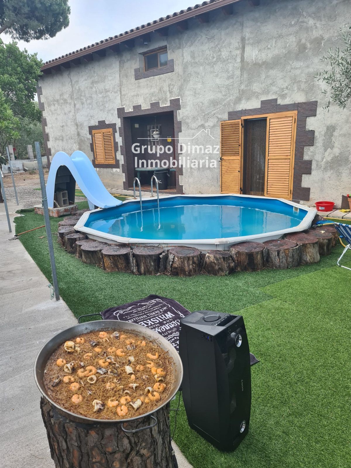 Piscina de Casa o chalet de alquiler en Riells i Viabrea con Aire acondicionado, Terraza y Trastero