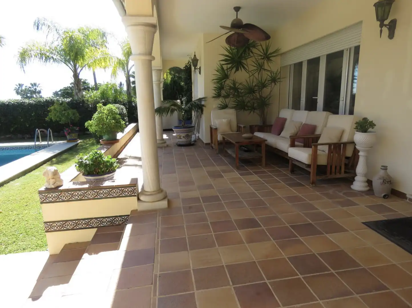 Terraza de Casa o chalet en venta en Benahavís con Aire acondicionado, Calefacción y Jardín privado